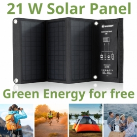 Портативний зарядний пристрій сонячна панель Bresser Mobile Solar Charger 21 Watt USB DC (3810030) - Фото №2