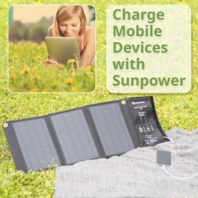 Портативний зарядний пристрій сонячна панель Bresser Mobile Solar Charger 21 Watt USB DC (3810030) - Фото №7