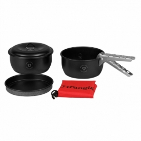 Набор посуды туристический Trangia Tundra III Mini (два котелка, сковорода, крышка, ручка, чехол), 1 л/1 л (404273)