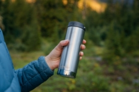 Термокружка Klean Kanteen TKWide Cafe Cap Brushed Stainless, 473 мл (1008312) - Фото №3