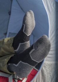 Термоноски Aclima WarmWool Socks Jet Black - Фото №6