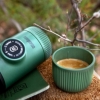 Эспрессо-кофеварка портативная Wacaco Nanopresso Moss Green с чехлом (KZ1078) - Фото №3