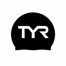 Шапочка для плавання TYR Big Logo, Black, Onesize (CH17TYRBL)