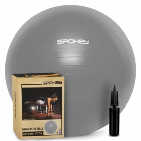 Мяч для фитнеса (фитбол) + насос Spokey Fitball lIl серый, 55 см (921020)