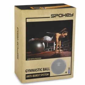 Мяч для фитнеса (фитбол) + насос Spokey Fitball lIl серый, 55 см (921020) - Фото №6