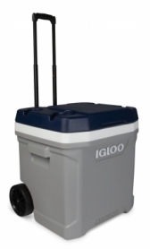 Изотермический контейнер на колесах Igloo  Maxcold Latitude 62 Roller, 56 л, серый с синим - Фото №3