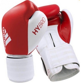 Перчатки боксерские Adidas Hybrid 200, красно-белые (Adi-Hyb200-GB) - Фото №2