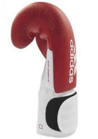 Перчатки боксерские Adidas Hybrid 200, красно-белые (Adi-Hyb200-GB) - Фото №4