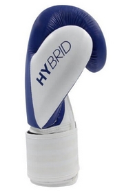 Перчатки боксерские Adidas Hybrid 200, сине-белые (ADIH200-bl-wh) - Фото №3