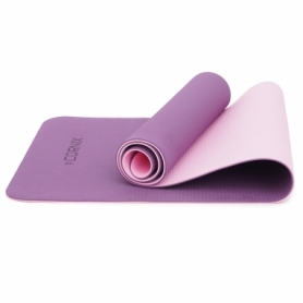 Коврик для йоги и фитнеса Cornix TPE 183 x 61 x 0.6 cм Plum/Rose (XR-0007) - Фото №3