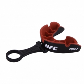 Капа OPRO Silver UFC дитяча (вік до 11) Black/Red (ufc.102515001) - Фото №3
