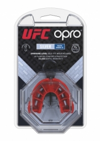Капа OPRO Silver UFC дитяча (вік до 11) Black/Red (ufc.102515001) - Фото №7