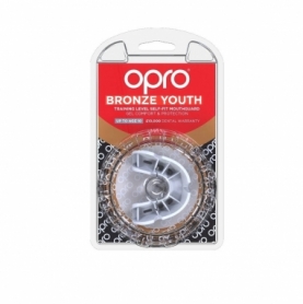 Капа OPRO Bronze дитяча (вік до 11) White (102501004) - Фото №7