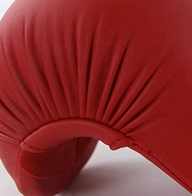 Накладки для карате с защитой большого пальца Adidas WKF красные - Фото №4