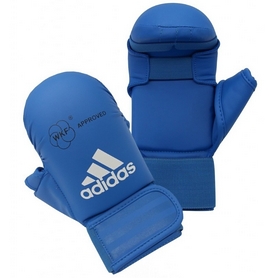 Накладки для карате с защитой большого пальца Adidas WKF синие