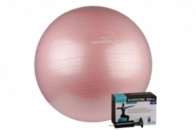 М'яч для фітнесу (фітбол) PowerPlay 4001 рожевий, 65 см (PP_4001_65_Pink)