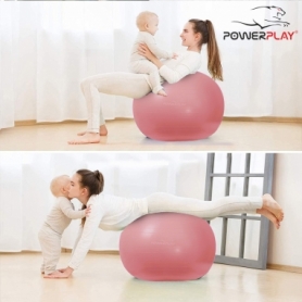 М'яч для фітнесу (фітбол) PowerPlay 4001 рожевий, 65 см (PP_4001_65_Pink) - Фото №6
