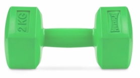 Гантель для фитнеса композитная PowerPlay 4124 Hercules зеленая, 2 кг (PP_4124_2kg)