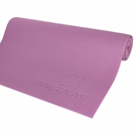 Коврик для йоги та фитнесу PowerPlay 4010 (173*61*0.6) Рожевий - Фото №4