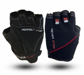 Рукавички для фітнесу PowerPlay 9076 Perfect Grip Чорні