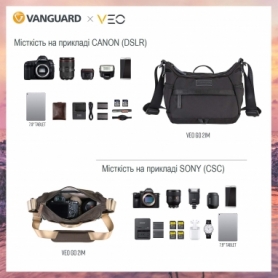 Сумка для фотокамер Vanguard VEO GO 21M Black, 4 л (VEO GO 21M BK) - Фото №8