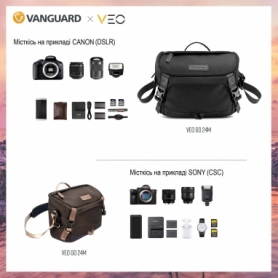 Сумка для фотокамер Vanguard VEO GO 24M Khaki-Green, 4 л (VEO GO 24 M KG) - Фото №4