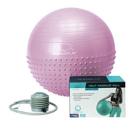 Мяч для фитнеса (фитбол) полумассажный PowerPlay 4003, 65 см (PP_4003_65cm_Violet)