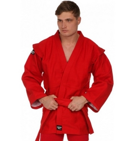 Распродажа!* Куртка для самбо Green Hill Junior красная - 175 см