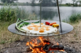 Планча-гриль подвесная Petromax Hanging Fire Bowl for Cooking Tripod (h-fs56) - Фото №2