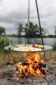 Планча-гриль подвесная Petromax Hanging Fire Bowl for Cooking Tripod (h-fs56) - Фото №6