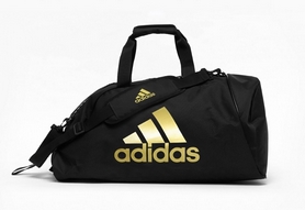 Сумка-рюкзак (2 в 1) Adidas черно-золотая, 50 л (ADIACC052CS)