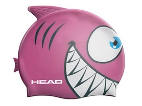 Шапочка для плавания HEAD Meteor Cap розовая "Акула" (455138.PK)