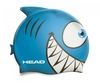 Шапочка для плавания HEAD Meteor Cap синяя "Акула" (455138.BL)