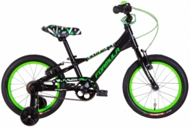 Велосипед детский 16" Formula SLIM 2022 (черно-зеленый )