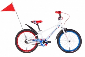 Велосипед детский 20" Formula RACE 2022 (белый с красным и синим)
