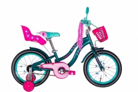 Велосипед детский 16" Formula FLOWER PREMIUM 2022 (темно-зеленый)