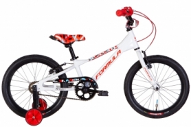 Велосипед детский AL 18" Formula SLIM рама- 2022 (белый с красным)