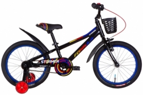 Велосипед детский 18" Formula STORMER 2022 (черный с красным и желтым)