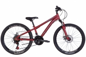 Велосипед подростковый 24" Discovery RIDER AM DD 2022 (красно-черный (м))