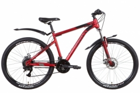 Велосипед горный 26" Discovery TREK AM DD 2022 (красный (м))