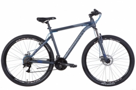 Велосипед горный 29" Discovery TREK AM DD 2022 (темно-серый с синим (м))
