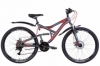 Велосипед горный 26" Discovery CANYON AM2 DD 2022 (темно-серый с красным и голубым (м))