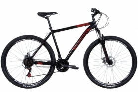 Велосипед горный ST 29" Discovery RIDER AM DD рама- 2022 (черно-красный)