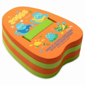 Дошка для плавання дитяча Zoggy Back Float помаранчево-салатова (ZG-321221)
