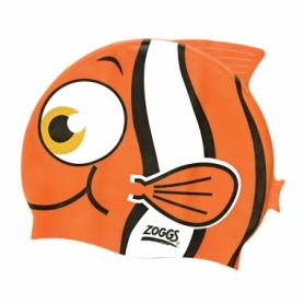 Шапочка для плавання дитяча Zoggs Character Silicone Cap рибка помаранчева