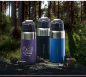 Термогорнятко Naturehike Vacuum Bottle, 0,5 л (NH19SJ009 Black/Blue) - Фото №5