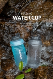 Пляшка для води складана Naturehike TPU Folding Bottle, 0,75 л (NH20SJ014 Blue) - Фото №4