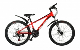 Велосипед подростковый RoyalBaby FEMA MTB 1.0 24", OFFICIAL UA, червоний