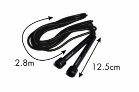 Скакалка PowerPlay 4201 Basic Jump Rope Чорна (2,8m.) - Фото №3