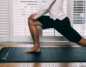Килимок для йоги та фітнесу + чохол 4yourhealth Fitness Yoga Mat 0132 (180*61*1см) Чорний - Фото №8